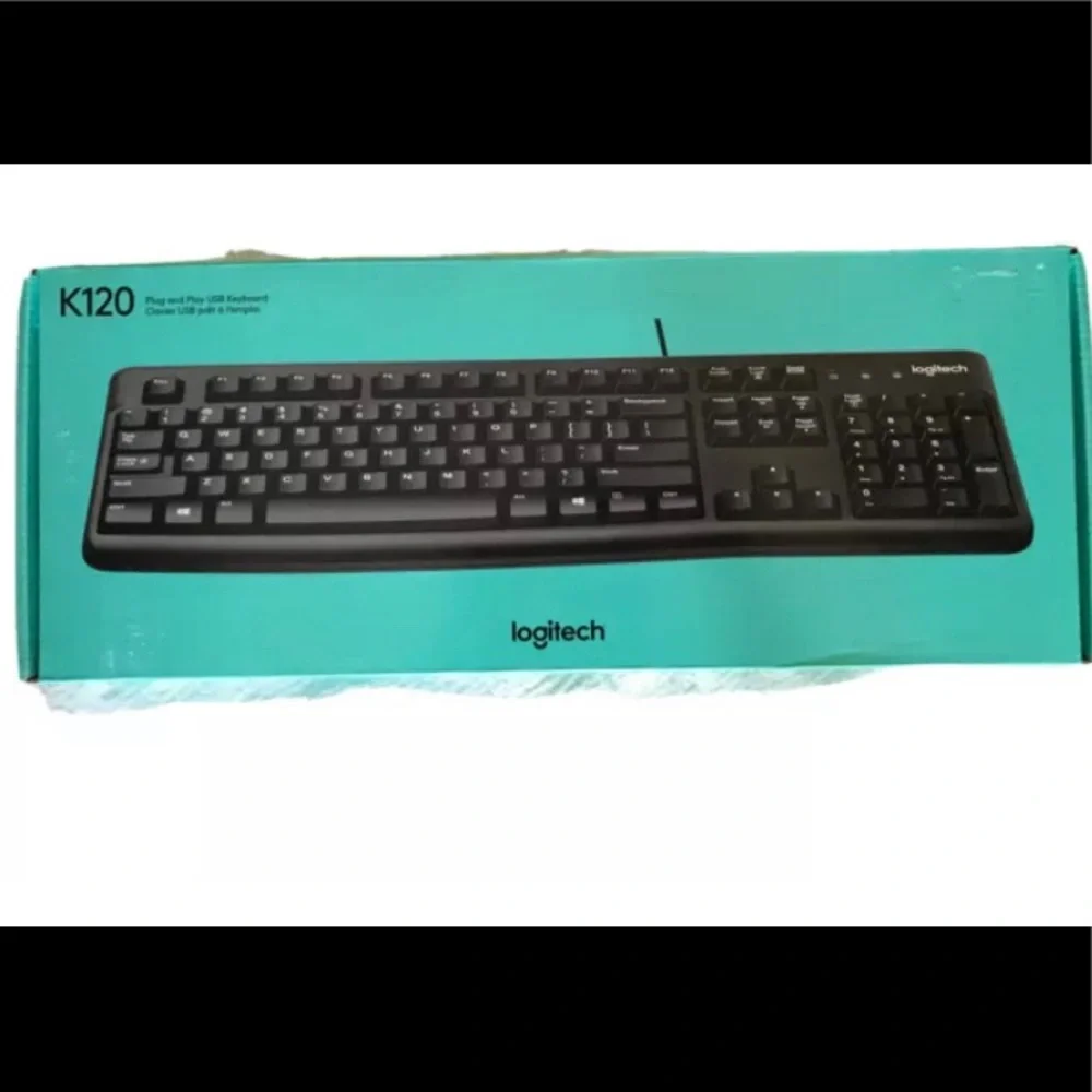 New in Box - Logitech - K120 Desktop USB Wired Keyboard Black